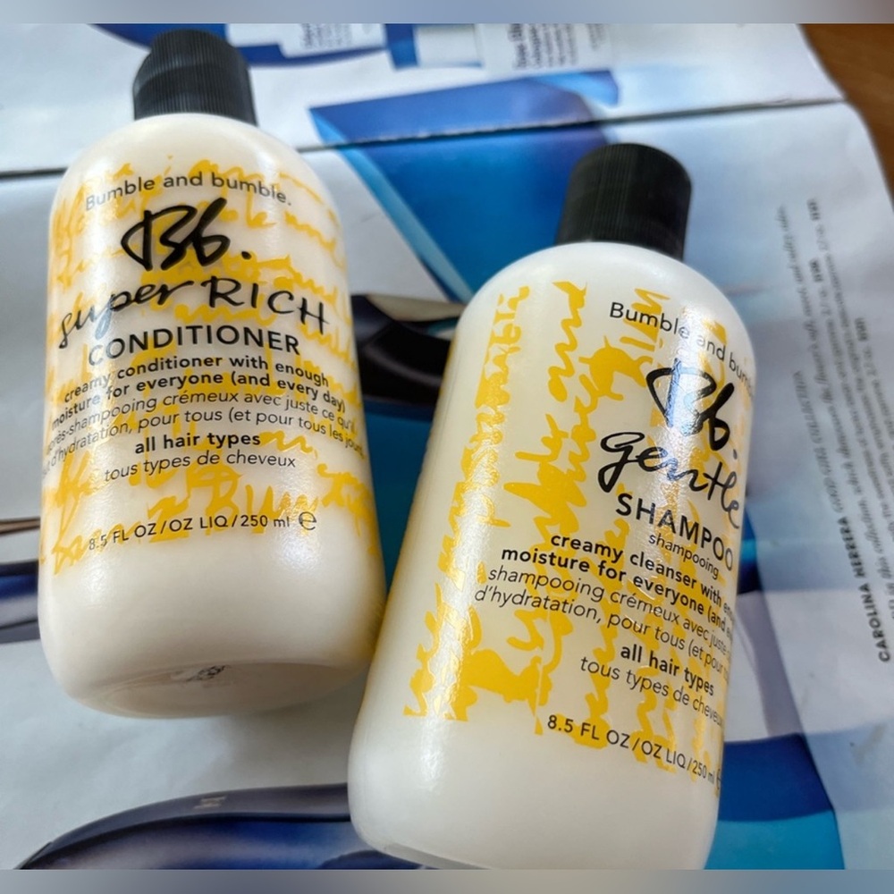 Bumble and bumble Be Gentle shampoo and Super Rich Conditioner bundle 250ml ech.